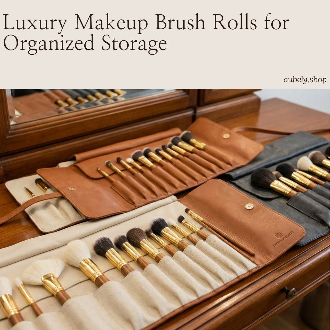 Luxury Makeup Brush Rolls for Organized Storage