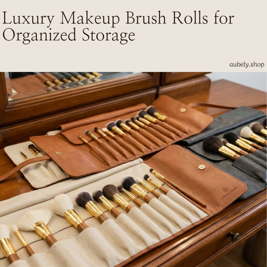 Luxury Makeup Brush Rolls for Organized Storage