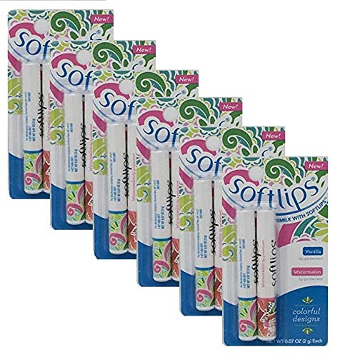 SoftLips Vanilla and Watermelon Combo Pack Balm