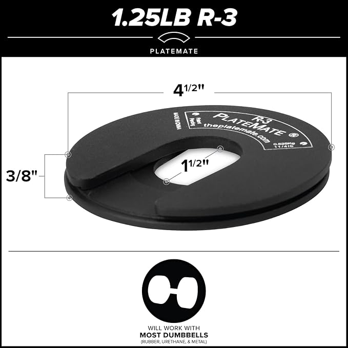 1.25 Lb each R-3 Micro Loading Weight Plates (2.5 LBS 5 LBS