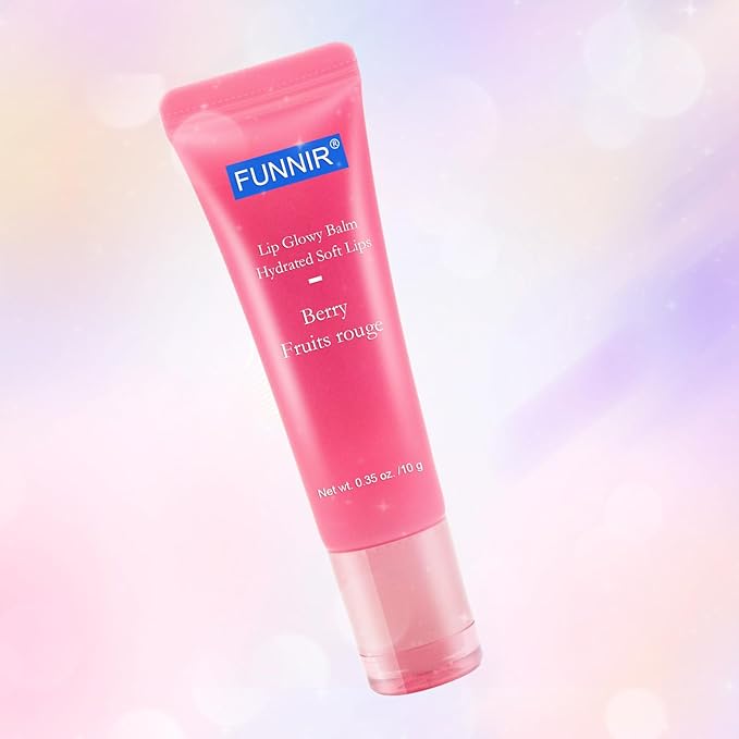 Lip Glowy Balm of Berry Scent,Moisturizing Lightweight,