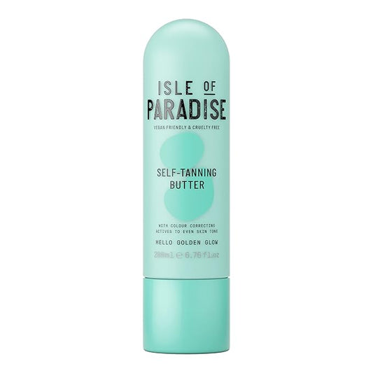 Isle of Paradise Self-Tanning Body Butter, Vegan, Cruelty Free Self-Tan Butter, 200ml