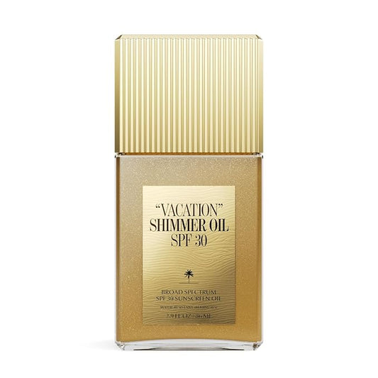 "VACATION" Shimmer Oil SPF 30 by Vacation Sunscreen, Shimmer Sunscreen Body Oil with Broad Spectrum SPF 30, Water Resistant (80 Minutes), 2.9 Fl. Oz.
