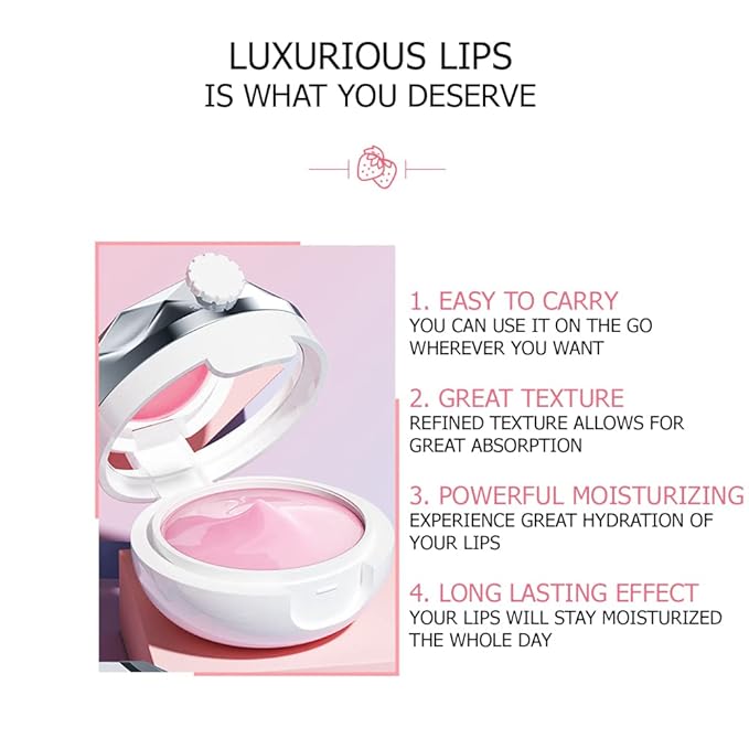 BIOAQUA Strawberry Fruit Moisturizing Lip Mask 0.46oz