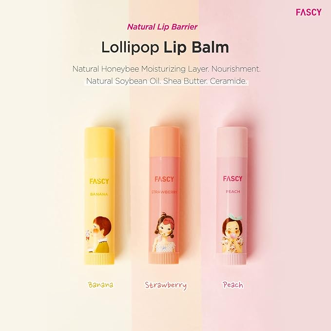 FASCY Lollipop Lip Balm Peach, Lip