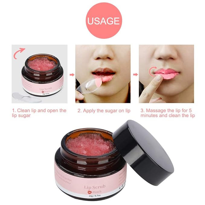 Lip Scrub, Lip Exfoliator Organic Exfoliating