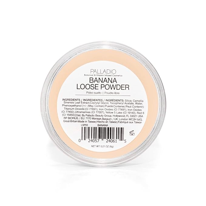 Palladio 4 Ever+Ever Mattifying Loose Setting Powder (Banana