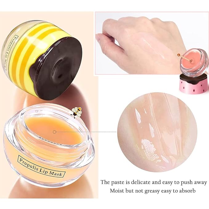 2PCS Bee Lip Balm Honey Pot