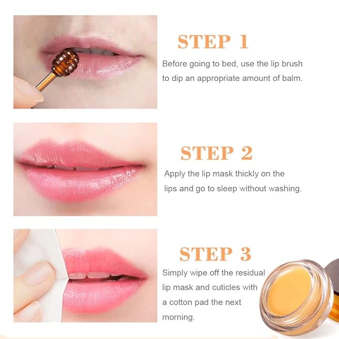Bee Lip Balm Honey Pot, Strawberry