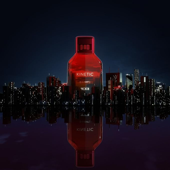 TUMI KINETIC [--:-- GMT] - Liquid Perfume Fragrance for Men - Masculine & Spicy Cologne with Smoky & Woody Notes - 1.7 oz