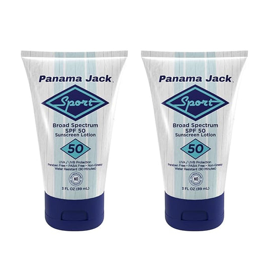 Sport Sunscreen Lotion - SPF 50, Broad Spectrum UVA/UVB Protection, Non-Greasy, PABA, Paraben, Gluten & Cruelty Free, Water Resistant (80 Minutes), 3 FL OZ