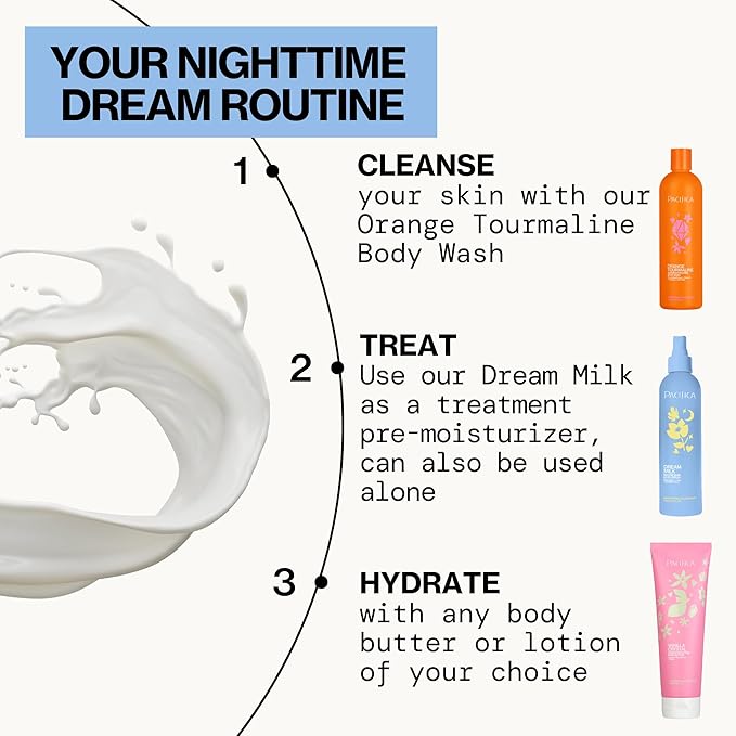 Pacifica Dream Milk Magnesium Spray for Sleep & Relaxation - Natural Magnesium Body Mist Infused with Lavender, Chamomile & Essential Oils, Vegan & Cruelty-Free, Clean Beauty, 4 fl oz