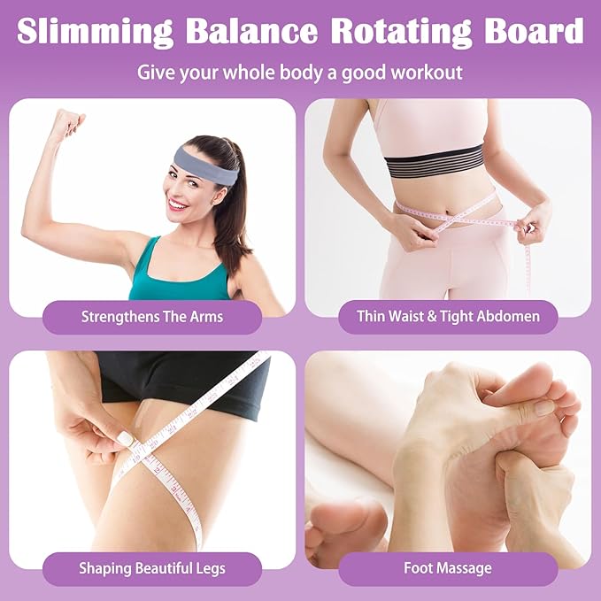 Waist Whisper Waist Twisting Disc with 3 Sport Headbands