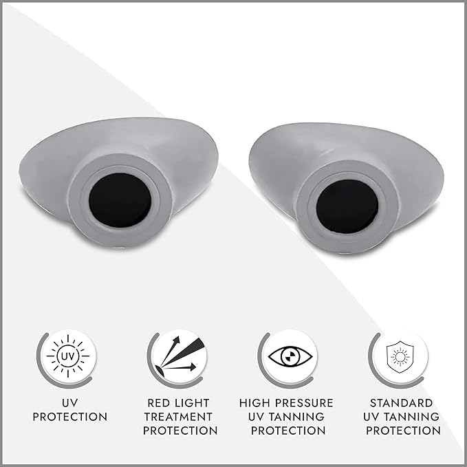 Super Sunnies Slim Flex UV Eye Protection, FDA Compliant Individual Tanning Goggles Eyeshields