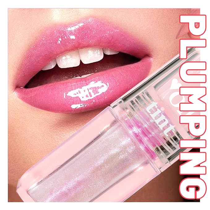 Plumping Lip Oil Tint,Moisturizing Transparent Color Changing Lip Plumping