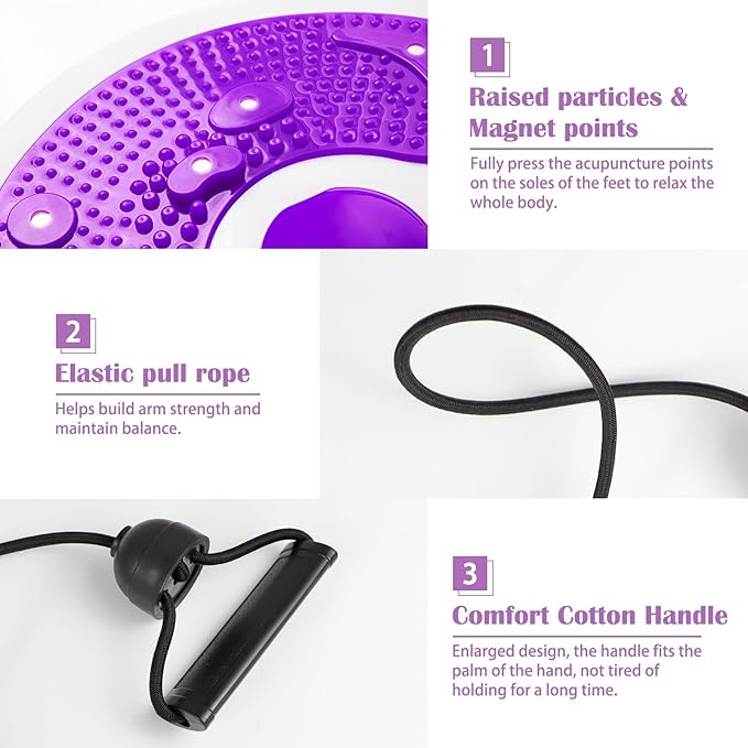 Waist Whisper Waist Twisting Disc with 3 Sport Headbands