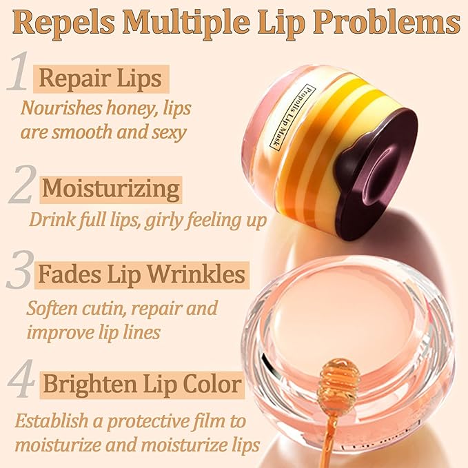 Watermelon Sleeping Lip Mask, Bee Lip Exfoliato