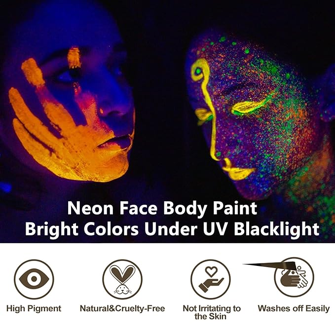 Go Ho Neon Orange Body Paint 2.37oz
