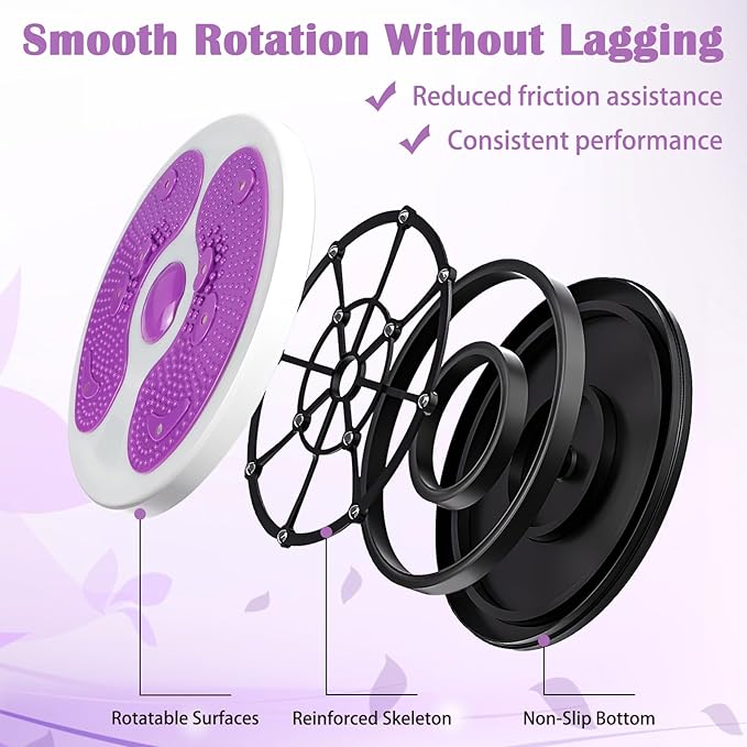 Waist Whisper Waist Twisting Disc with 3 Sport Headbands