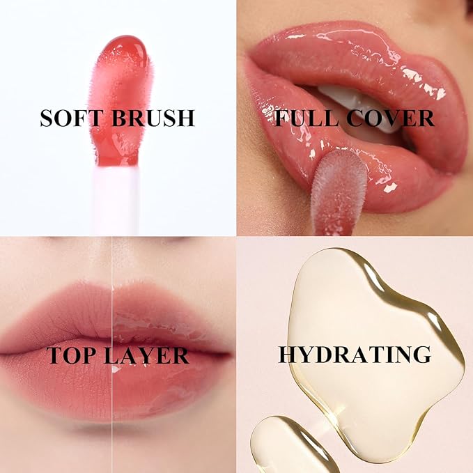 KYDA Hydrating Lip Glow Oil, Moisturizing Lip Oil,