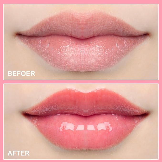 Lip Glowy Balm of Berry Scent,Moisturizing Lightweight,