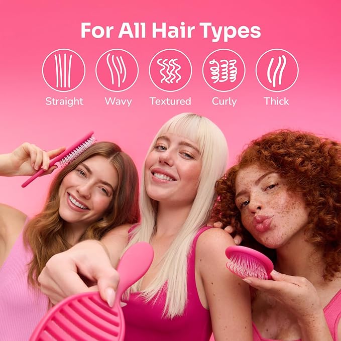 Wet Brush Speed Dry Hair Brush, Black, Vented Design & Soft HeatFlex Bristles, Blow Dry Safe, Ergonomic Handle Manages Tangles & Uncontrollable Strands, Pain-Free Hair Accessories