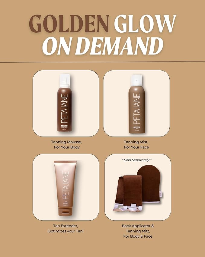 Sunless Tan Applicator Mitt - Streak-Free Self Tanning Glove for Home Use, Ensures Even Application, Reusable & Washable, for All Self Tanner Lotions, Mousses & Creams - 1 Pack