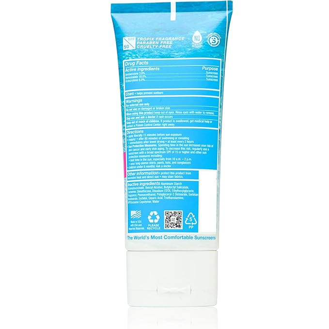Surface TROPIX Sheer Touch Sunscreen Lotion-Oxybenzone, Octinoxate & Octisalate FREE - Hawaii 104 Reef Act Compliant – Water Resistant UVA/UVB Protection - 6oz - SPF 50-1 Count