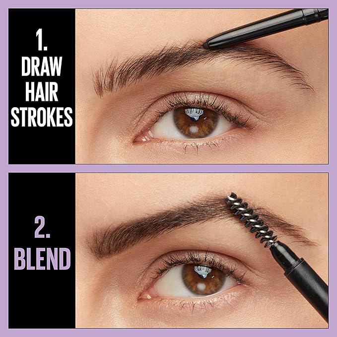Maybelline Brow Ultra Slim Defining Eyebrow Makeup Mechanical Pencil With 1.55 MM Tip And Blending Spoolie For Precisely Defined Eyebrows, Light Blonde, 0.003 oz.