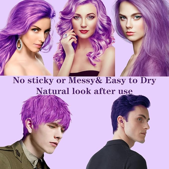 Purple Hair Color Wax, Temporary