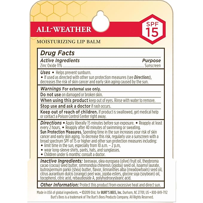 Burt's Bees All Weather SPF 15