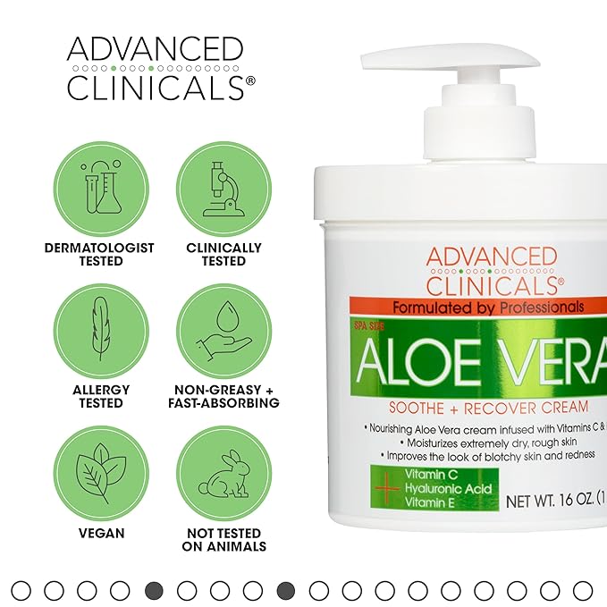 Advanced Clinicals Aloe Vera Lotion Sun